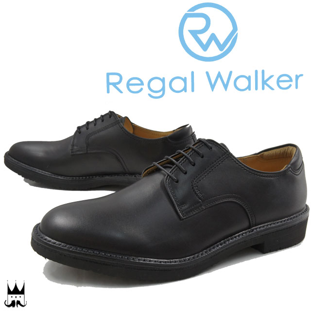 リーガル 靴 メンズ ウォーカー WALKER ビジネスシューズ 101W 革靴 紳士靴 3E 大きいサイズ リクルート ブラック 送料無料 evid