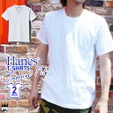 ＼ポイント2倍／ヘインズ Hanes H5210 H5215 アパレル メンズ Tシャツ ジャパンフィット ブルーパック Vネック クルーネック 半袖 インナー 無地 あす楽 evid