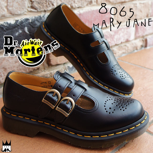 送料無料 ドクターマーチン Dr.Martens レディース メリージェーン 8065 MARY JANE ブラック evid m-sg