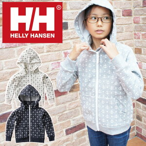 ＼ポイント7倍／ヘリーハンセン 子供服 パーカー 男の子 女の子 子供 キッズ ジュニア HJ31864 ロングスリーブプリントフルジップフーディー マリンテイスト 長袖 トップス 上着 アウター 送料無料 あす楽 evid2 |5