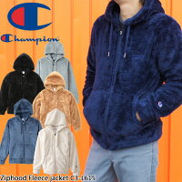 チャンピオン Champion アパレル メンズ C3-L615 ジップフードフリースジャケット アウター ジャケット パーカー ジップアップ フリース ボア もこもこ 上着 羽織 紺 黒 青 白 ベージュ evid |6 【s】