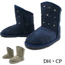 ≪福袋対象商品15A≫ DH・CP ムートンブーツ 男の子 女の子 子供靴 キッズ ジュニア ブーツ 11023・C11123 星型スタッズ付き ショート丈 カ...