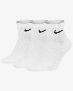 ナイキ NIKE 靴下 メンズ レディース ジュニア SX7667 エブリデイ クッション アンクル ショートソックス 3P 3足セット ソックス くつした カジュアル スポーツ ホワイト 100 【あす楽】evid