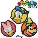 クロックス crocs ジビッツ ミッキー フレンズ キッズ メンズ レディース 10006834 3個セット Mickey Friends 3-Packs ディズニー ドナルド デイジー グーフィー あす楽 evid /- |3 メール便送料無料の商品画像