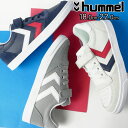 ＼ポイント7倍／ヒュンメル hummel スニーカー 男の子 女の子 子供靴 キッズ ジュニア 204495 スリマー スタディール レザー ロー Jr ローカット ベルクロ カジュアルシューズ 送料無料 あす楽 ≪5500円 福袋対象商品≫ evid o-sg