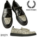 \10日14時まで当日出荷/×GEORGE COX フレッドペリー×ジョージコックス エンボス タッセルローファー メンズ コラボ スネークプリント カジュアル...