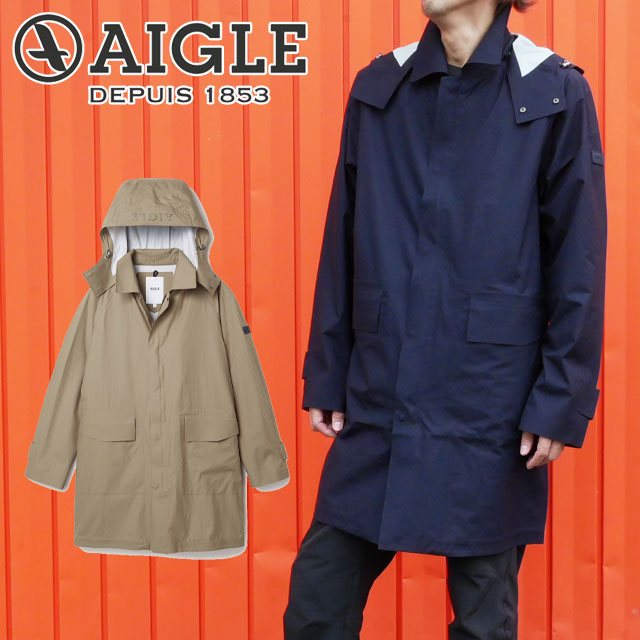 ＼最大1000円引きクーポン有／エーグル AIGLE メンズ ブリアン ライディングコート ZBH072J ジャケット レインコート 透湿防水 レインジャケット パーカー フード トップス ウェア アウター ア…