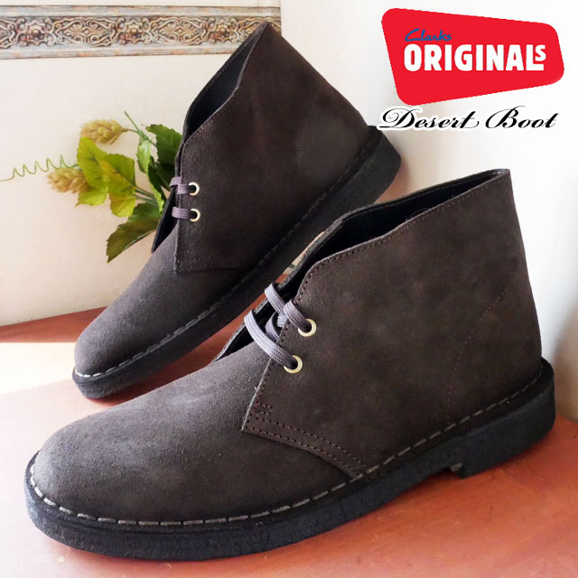 ＼最大5％クーポン有／クラークス デザートブーツ メンズ ショートブーツ スエード カジュアルシューズ Desert Boot ミッドカット クレープソール 26155485 ブラウンスエード ブラウン 送料無料 あす楽 evid