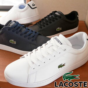 【あす楽】 ラコステ LACOSTE メンズ スニーカー カーナビー EVO BL 1 カジュアルシューズ ローカット レザースニーカー 靴 001 ホワイト 白 024 ブラック 黒 003 ネイビー SPM1002 【送料無料】 evid