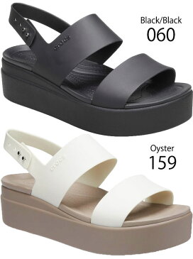 【あす楽】 クロックス crocs レディース サンダル ブルックリン ロウ ウェッジ ウィメン ウエッジソール 厚底サンダル カジュアルシューズ 靴 060 ブラック 黒 159 オイスター 6RT ペールブラッシュ 6SQ フレイム 206453 【送料無料】 evid |6