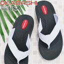 ≪5500円 福袋対象商品≫ オカバシ OKABASHI メンズ トングサンダル マリナー コンフォートサンダル メイドインUSA 靴 0-50006 881 ...