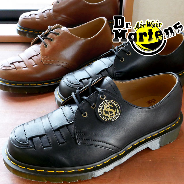 【返品交換送料無料】ドクターマーチン Dr.Martens メンズ 3ホールシューズ 1461 ウーブン ローカット カジュアルシューズ オックスフォード レザーシューズ 本革 MADE IN ENGLAND 靴 26523001 ブラック 黒 26523523 チェスナットブラウン あす楽 evid