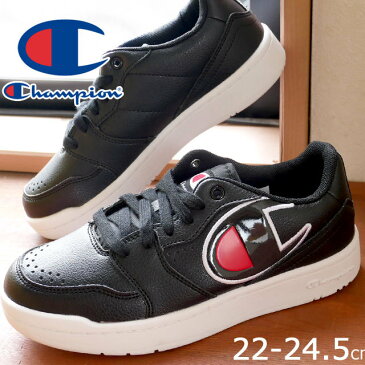 チャンピオン Champion レディース スニーカー オールコート OX ローカット カジュアルシューズ コートタイプ 紐靴 CP LA014 ブラック 黒 【あす楽】evid /-