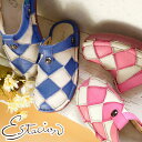 \ポイント7倍/送料無料 エスタシオン Estacion レディース クロッグサンダル カジュアルシューズ コンフォートサンダル 2WAY サボサンダル 本革 ...