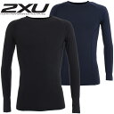 \ポイント10倍/ツー タイムズ ユー 2XU メンズ レディース ロングスリーブトップ ユニセックス インナー スポーツ 運動 アンダーシャツ UPF50+ 紫外線カット 軽量 強着圧 360°ストレッチ 吸汗速乾 クルーネック MAX4657A 黒ロゴ 紺ロゴ 送料無料 最強翌日配送 evid