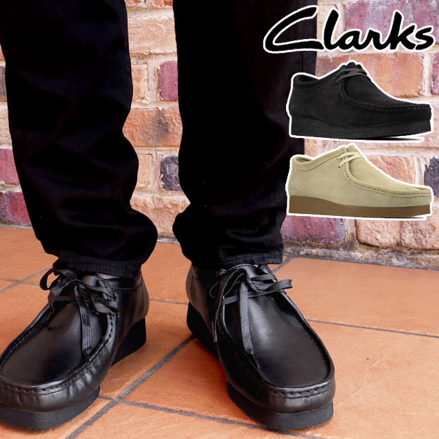 ＼ポイント6倍／クラークス Clarks メンズ カジュアルシューズ ワラビー2 ショートブーツ 本革 スエード レースアップ アンクルブーツ ショート丈 靴 26158280 ブラックレザー 黒 26158276 ブラックスエード 26158275 メープルスエード 送料無料 あす楽 evid