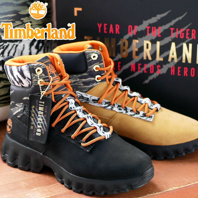 ＼最大500円OFFクーポン有／ティンバーランド Timberland メンズ ブーツ エッジ ウォータープルーフブーツ ショートブーツ 防水 カジュアルシューズ タイガー柄 寅 靴 TB0A2NC7 ブラック 黒 TB0A2NEE ウィート 送料無料 あす楽 evid