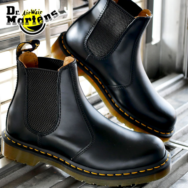 ドクターマーチン Dr.Martens メンズ レディース チェルシーブーツ サイドゴアブーツ ショートブーツ カジュアルシューズ レザーブーツ 本革 革靴 ブラック 黒 2976 YS 22227001 送料無料 あす楽 evidr