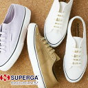 スペルガ SUPERGA メンズ スニーカー 2490 ボウルド オーガニックキャンバス ダイ ホワイト ブラウン マジェンタ キャンバススニーカー カジュアル...