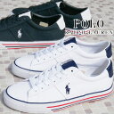 ポロ ラルフローレン POLO RALPH LAUREN スニーカー メンズ セイヤー-SK-VLC ホワイト ブラック 白 黒 キャンバススニーカー 紐靴 カ...
