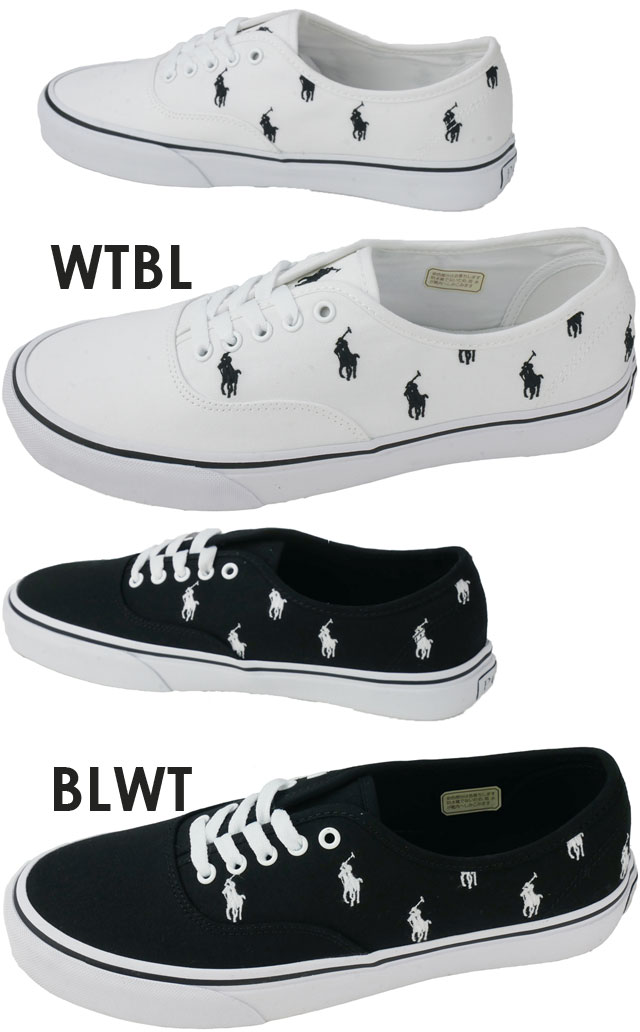 【あす楽】ポロ ラルフローレン POLO RALPH LAUREN スニーカー メンズ キートンポニー SK LTL カジュアルシューズ キャンバススニーカー ローカット ホワイト ブラック RB83 【送料無料】 evid