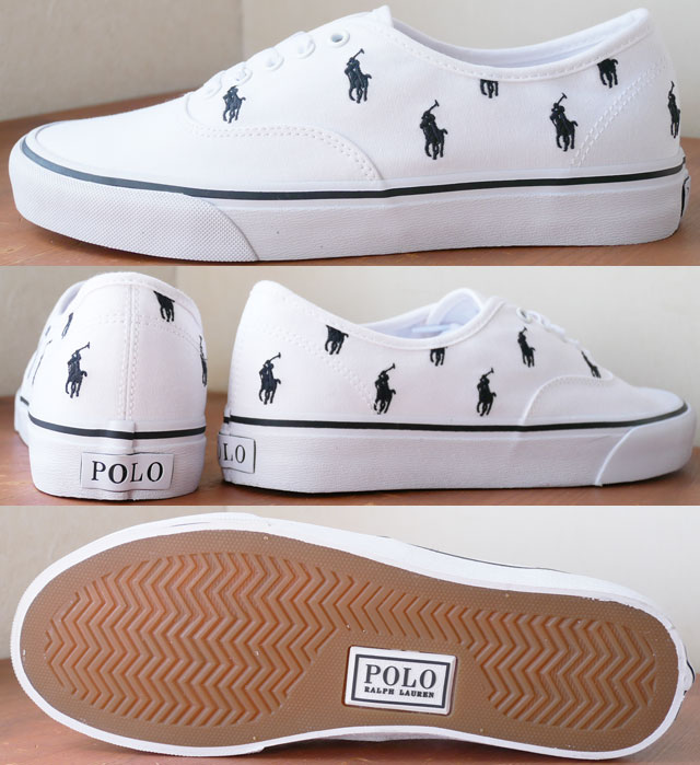 【あす楽】ポロ ラルフローレン POLO RALPH LAUREN スニーカー メンズ キートンポニー SK LTL カジュアルシューズ キャンバススニーカー ローカット ホワイト ブラック RB83 【送料無料】 evid