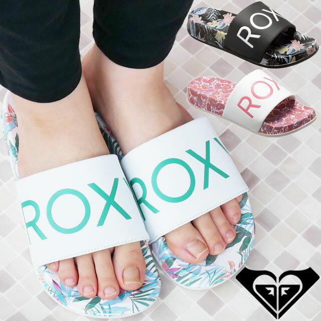 【最大7％クーポン有】ロキシー ROXY レディース シャワーサンダル スリッピー プリンテッド プラス シャワサン スライドサンダル カジュアルシューズ 靴 RSD221501 ホワイト 白 ブラック 黒 ピンク ボタニカル柄 ペイズリー柄 【あす楽】evid9