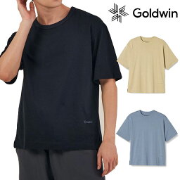 ゴールドウィン Goldwin メンズ レディース Tシャツ リポーズ ペーパー リラックスTシャツ 半袖 トップス アパレル リカバリーウエア 光電子 GC41123 バインダーネック 服 メイドインジャパン 日本製 ネイビー ブルーグレー ベージュ evid m-sg メール便送料無料