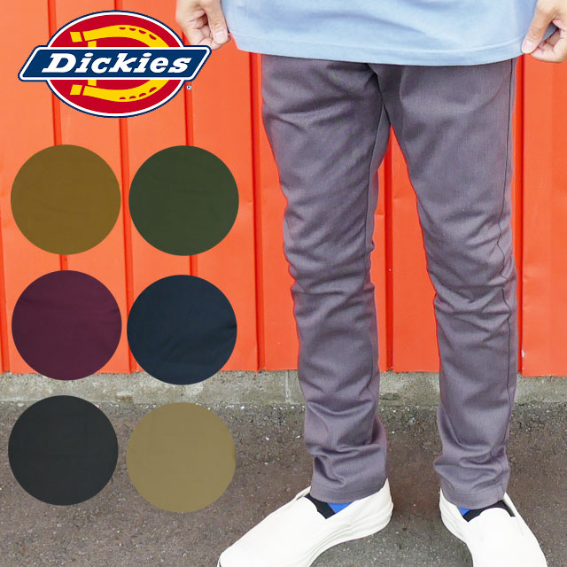 ディッキーズ Dickies メンズ パンツ T/C ストレッチ ナローパンツ ボトムス ズボン カジュアル WD5882 ワークパンツ チノパン 長ズボン アパレル 服 送料無料 あす楽 evidr