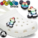 ＼ポイント2倍／クロックス crocs ジビッツ キッズ メンズ レディース ディズニー ミッキーマウス ラバークロッグ用アクセサリー シューチャーム 虹色 レインボー ボディ 10010014 フェイス 10010015 あす楽 evidの商品画像