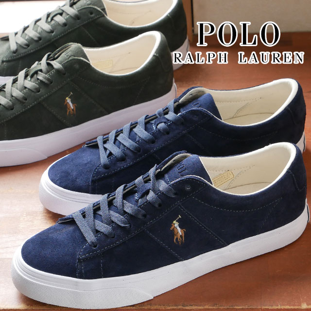 ポロ ラルフローレン スニーカー メンズ ポロ ラルフローレン POLO RALPH LAUREN メンズ スニーカー セイヤー-SK-VLC ワイズD ローカット カジュアルシューズ 紐靴 RA30 NVYS ネイビースエード GRNS グリーンスエード 送料無料 evid