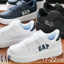 ギャップ GAP 男の子 女の子 子供靴 キッズ ジュニア スニーカー ローカット 厚底スニーカー ベルクロ カジュアルシューズ GPK52201 ホワイト 白...