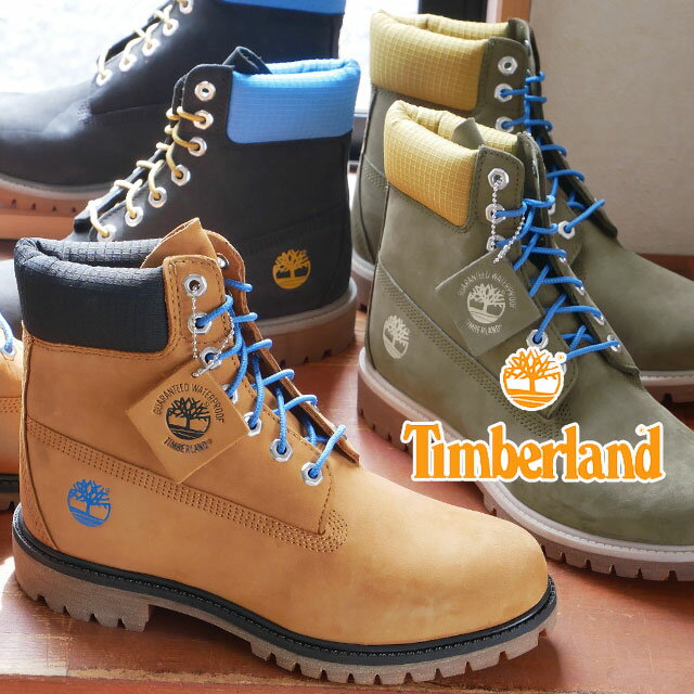 ティンバーランド Timberland メンズ ブーツ プレミアム ウォータープルーフブーツ 6インチブーツ 防水 ショートブーツ カジュアルシューズ 本革 レースアップ TB0A2DJF ウィート TB0A5NYZ ブラックヌバック TB0A5NZM オリーブヌバック 靴 送料無料 あす楽 evid