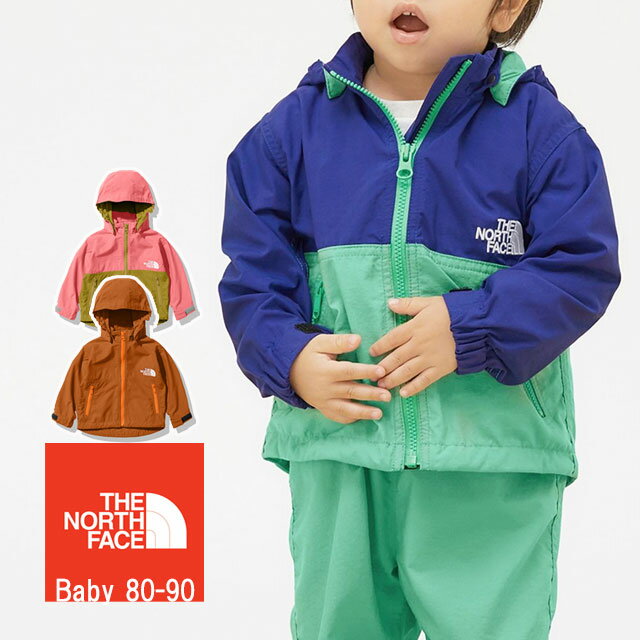 【あす楽】 ザ・ノースフェイス THE NORTH FACE ウインドブレーカー ベビー キッズ コンパクトジャケット NPB22210 パーカー フード アウター 男の子 女の子 子供服 UVカット トップス 上着 防寒 防風 撥水 アウトドア キャンプ 【送料無料】 evid