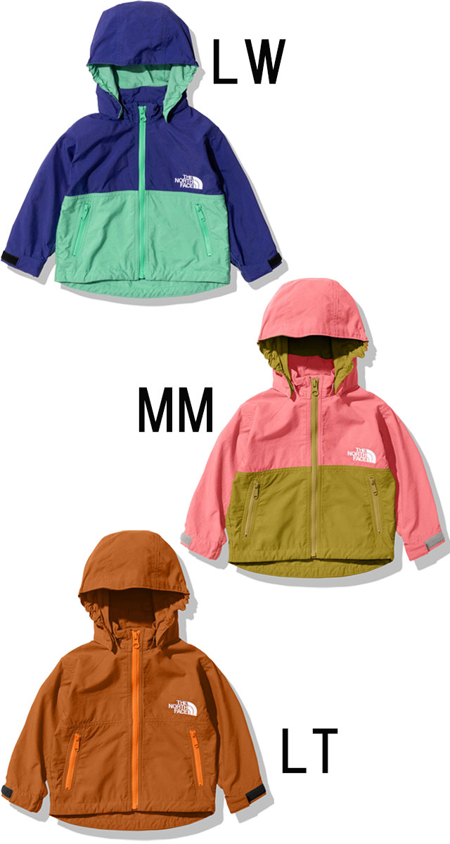 【あす楽】 ザ・ノースフェイス THE NORTH FACE ウインドブレーカー ベビー キッズ コンパクトジャケット NPB22210 パーカー フード アウター 男の子 女の子 子供服 UVカット トップス 上着 防寒 防風 撥水 アウトドア キャンプ 【送料無料】 evid