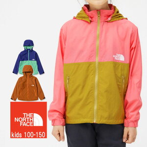 ザ・ノースフェイス THE NORTH FACE ウインドブレーカー キッズ ベビー コンパクトジャケット NPJ22210 アウター パーカー フード 男の子 女の子 子供服 UVカット トップス 上着 防寒 防風 撥水 アウトドア キャンプ 【送料無料】 【あす楽】evid