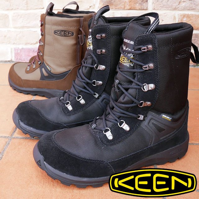 【送料無料】キーン KEEN メンズ ブーツ グリーザー トール ウォータープルーフ 防水 ウインターシューズ レースアップブーツ アウトドア 防寒 保温 1023858 ブラック/ブラック 1023860 SHITAKE/ダークアース 靴 【あす楽】evid