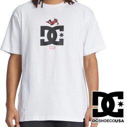 ＼ポイント8倍／ディーシーシューズ DC SHOES Tシャツ メンズ レディース DST226005 デッドプール ジャンプ スター ティー トップス 半袖 アパレル 服 クルーネック 白 ロゴ アメコミ マーベル 綿100％ evid2 メール便送料無料