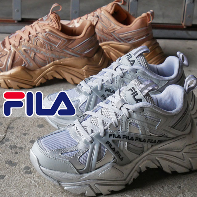 フィラ スニーカー レディース フィラ FILA レディース メンズ 厚底 スニーカー 靴 エレクトロブ 2 5RM01971 メタリックシルバー 051 ローズゴールド 650 ダッドスニーカー ダッドシューズ ローカット 約5.5cm カジュアルシューズ レースアップ 送料無料 あす楽 ≪11000円 福袋対象商品≫ evidx o-sg