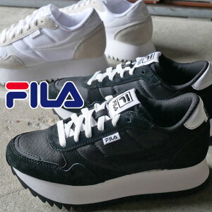 【送料無料】フィラ FILA 厚底 スニーカー レディース 厚底シューズ 靴 フィラサニー WFW20015 ブラック 013 ホワイト 100 ダッドスニーカー ダッドシューズ ローカット 約4cm カジュアルシューズ レースアップ 【あす楽】 evid