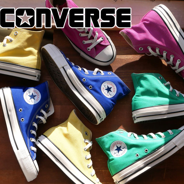 【送料無料】コンバース CONVERSE ハイカット メンズ レディース スニーカー オールスター （R）カジュアルシューズ ハイカット キャンバス 31308011 コバルトブルー 31308013 ミントグリーン 31308010 フューシャピンク 31308012 イエロー 靴 【あす楽】 evidr |6のサムネイル
