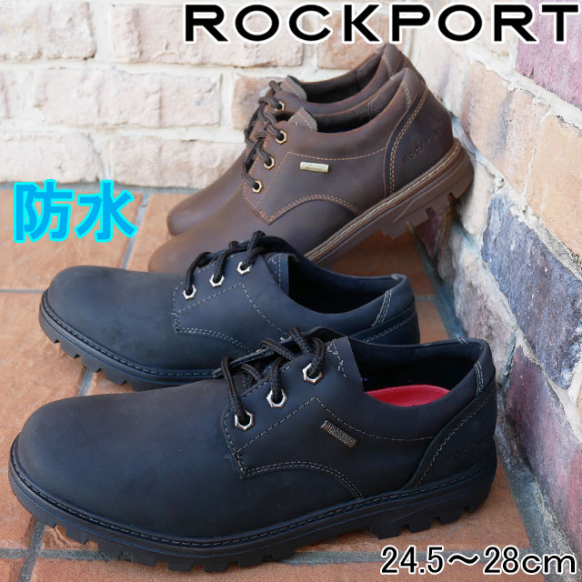 ロックポート ROCKPORT メンズ カジュアルシューズ ウェザー オア ノット プレーン トゥ OX 防水 革靴 紳士靴 レザーシューズ ビジカジ オックスフォードシューズ CI6154 ブラック 黒 CI6153 …