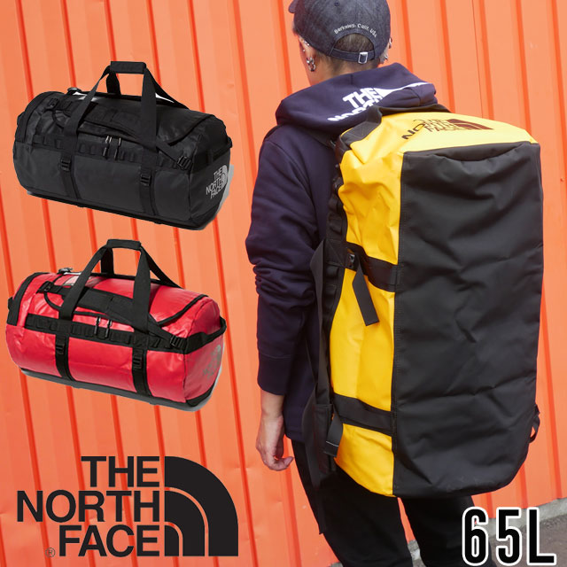 【送料無料】ザ・ノースフェイス THE NORTH FACE ダッフルバッグ メンズ レディース BCダッフル M 65L NM82316 ボストンバッグ ドラムバッグ バックパック リュックサック 大容量 肩掛け 手持ち アウトドア キャンプ 防水 部活 ブラック イエロー レッド 【あす楽】 evidr