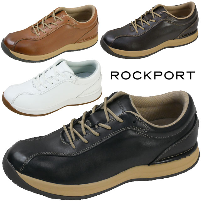 ロックポート ROCKPORT メンズ スニーカー オープンロード タコニック レザースニーカー ML0001 ブラック ML0002 ブランデー ML0003 ブラウン ML0007 ホワイト ビジカジ カジュアル レースアップ 紐 革靴 レザーシューズ 送料無料 あす楽 evidr