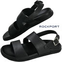 ロックポート ROCKPORT メンズ サンダル ダロン スリングバック レザーサンダル コンフォートサンダル バックバンド CJ1653 ブラック 黒 カジュ...