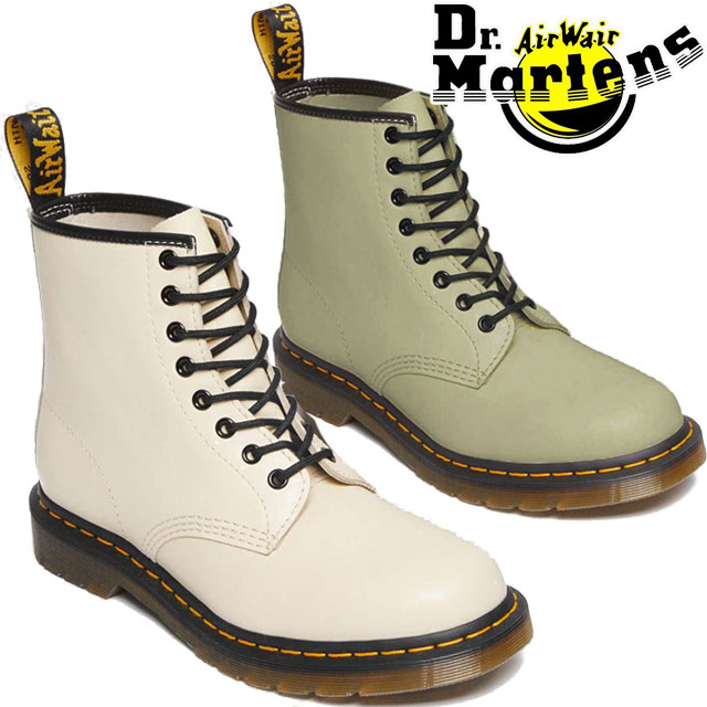 【返品交換送料無料】ドクターマーチン Dr.Martens 8ホールブーツ メンズ レディース 1460 スムース ショートブーツ レースアップブーツ 30552292 パーチメントベージュ 30552358 ペールオリーブ 編み上げ ワークブーツ エイトホール あす楽 evid