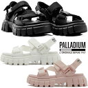 \ポイント7倍/パラディウム PALLADIUM スポーツサンダル メンズ レディース 厚底 リボルト サンダル モノ スポサン 98578 008 ブラック ...