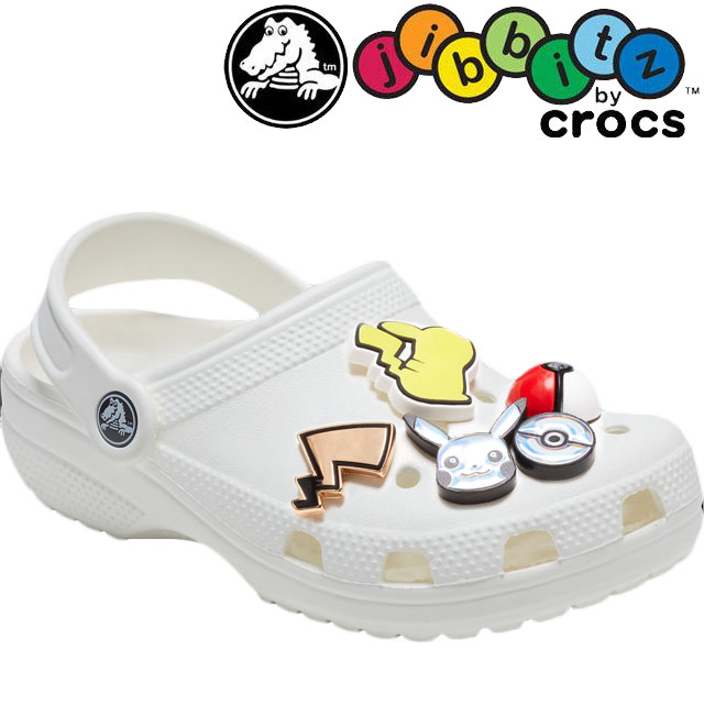 クロックス crocs 光る ジビッツ Jibbitz エレベイト ポケモン 5Pack 5個セット LED アクセサリー シュ..