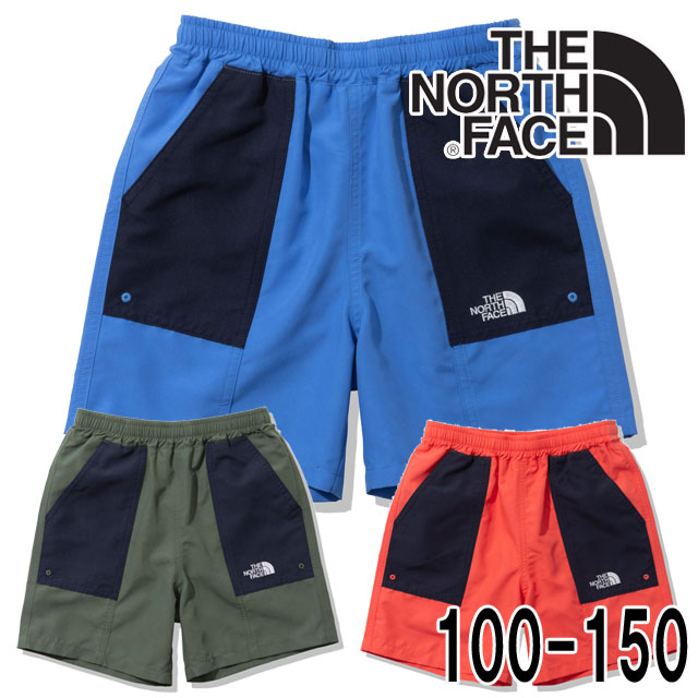 【ポイント8倍】【メール便送料無料】ザ・ノースフェイス THE NORTH FACE 男の子 女の子 キッズ ジュニア 水着 ウォーターショート ショートパンツ ショーパン ボトム ズボン 耐塩素 はっ水加工 UVプロテクト NBJ42344 アパレル アウトドア 海 川 プール 子供服 evid