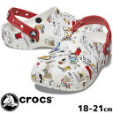 ＼ポイント7倍／クロックス crocs ピーナッツ クラシック クロッグ キッズ ジュニア サンダル 子供靴 スヌーピー クロッグサンダル サボサンダル 男の子 女の子 カジュアルシューズ 208630 94S ホワイト/マルチ 送料無料 あす楽 ≪11000円 福袋対象商品≫ evid 5